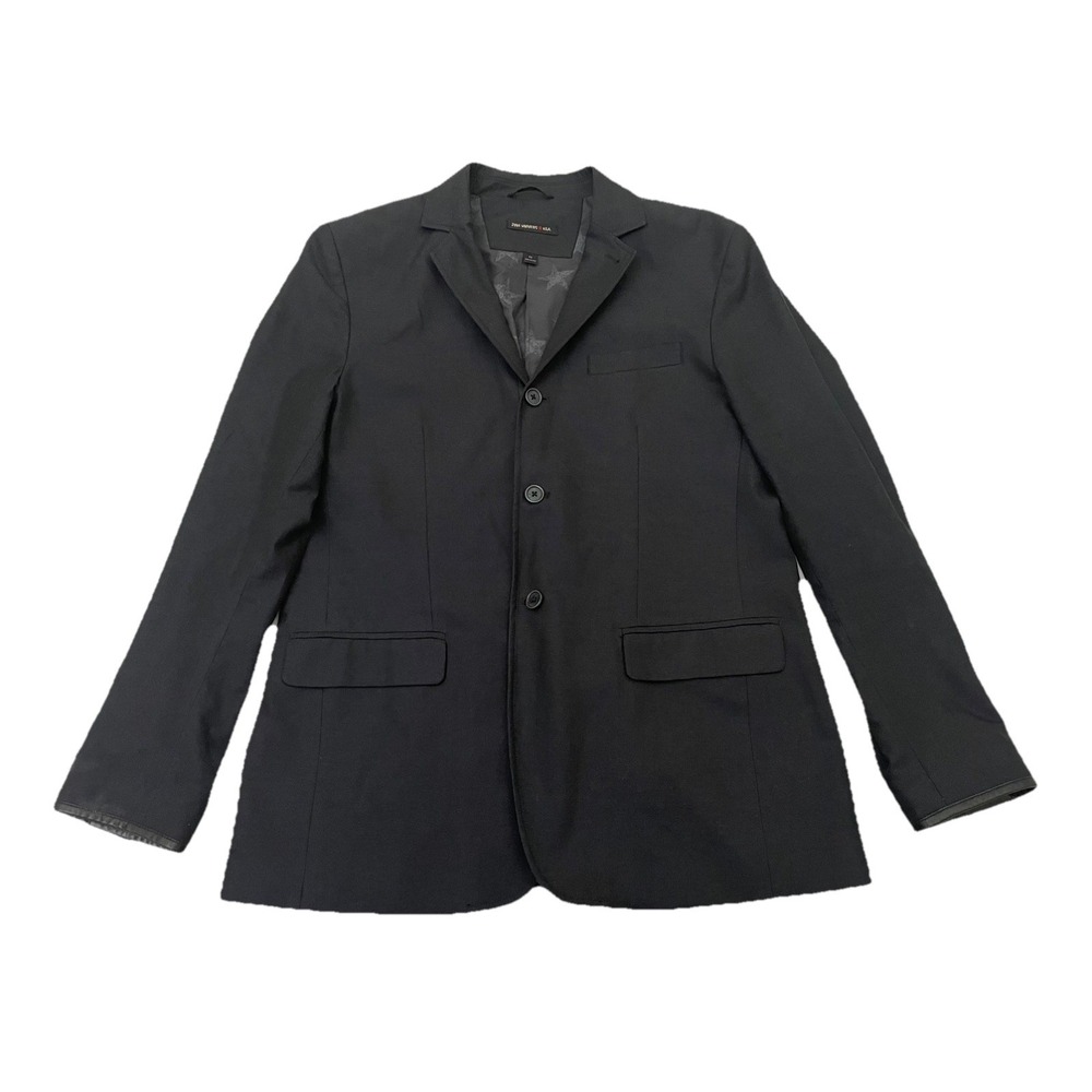 John Varvatos USA Blazer Men's Size 42 R Black Cotton 3 Button